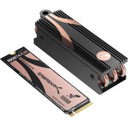 Sabrent Rocket 4 Plus SSD with Heatsink 500GB PCIe Gen 4 NVMe M.2 2280 Internal Solid State Drive, Extreme Speed, Heat Management [SB-RKT4P-HTSP-500]